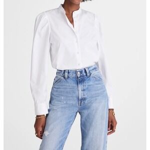 Madewell White Button-Down Shirt